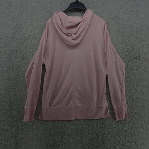 Gaiam Shirt Womens Medium Pink Stretch Pull Over‎ Sweater Soft Hoodie Yoga - Picture 4 of 6